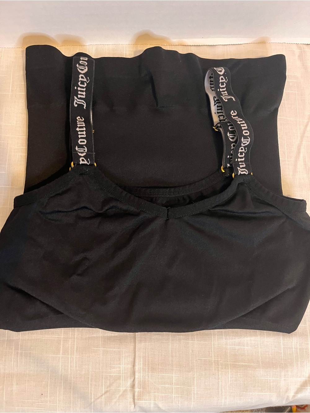 Juicy Couture Black Logo Strap Camisole